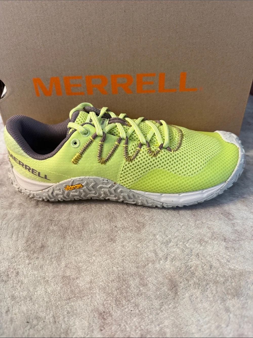 Merrell Women's Neon Lime Green Trail Running Shoe
